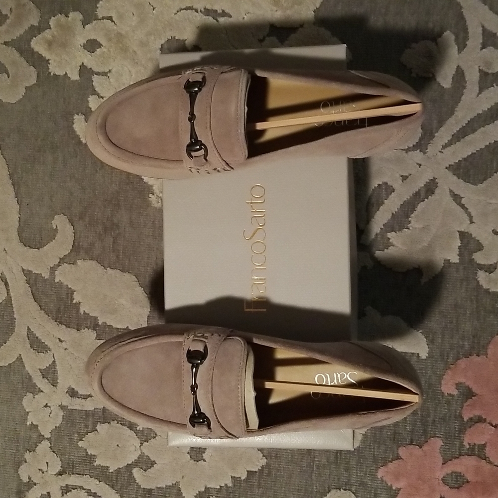 Franco Sarto Tan Suede US6 Loafer